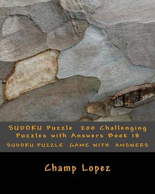 Book cover for SUDOKU Puzzle 200 Challenging Puzzles with Answers Book 18