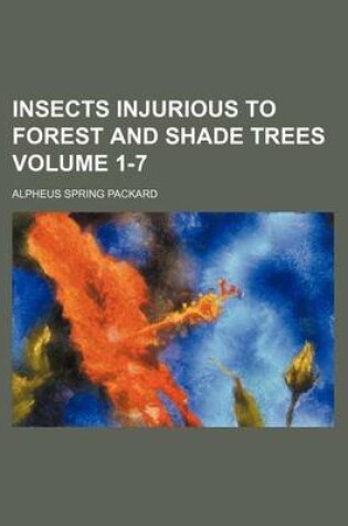 Cover of Insects Injurious to Forest and Shade Trees Volume 1-7