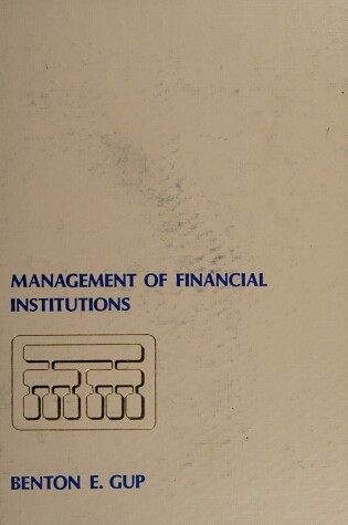 Cover of Management of Financial Institutions