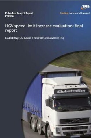 Cover of HGV speed limit increase evaluation