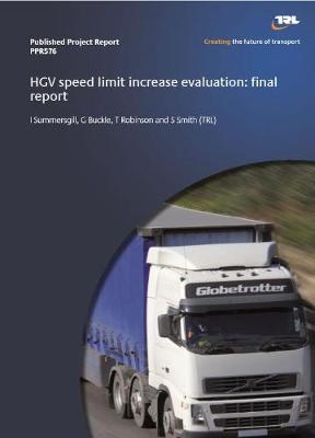 Book cover for HGV speed limit increase evaluation