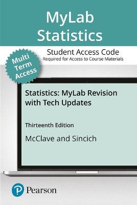 Book cover for Mylab Statistics with Pearson Etext -- Access Card -- For Statistics, Updated Edition (24 Months)