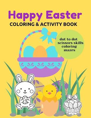 Book cover for Happy Easter Coloring & Activity Book