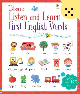 Book cover for Listen and Learn First English Words