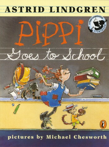 Book cover for Pippi Goes to School