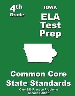 Book cover for Iowa 4th Grade ELA Test Prep