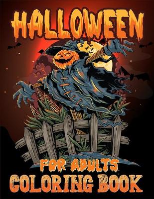 Book cover for Halloween Coloring Book for Adults