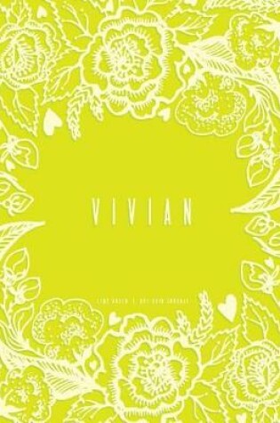 Cover of Vivian - Lime Green Dot Grid Journal