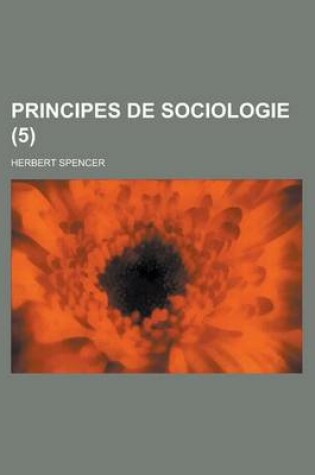 Cover of Principes de Sociologie (5)