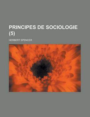 Book cover for Principes de Sociologie (5)