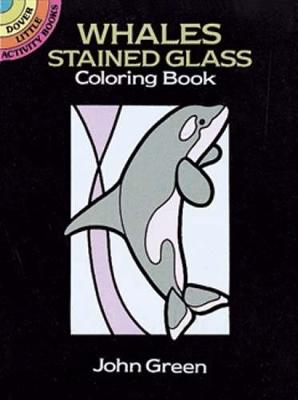 Book cover for Whales Stained Glass Colouring Book