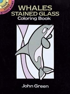 Cover of Whales Stained Glass Colouring Book