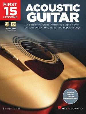 Book cover for First 15 Lessons - Acoustic Guitar