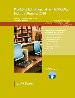Book cover for Plunkett's Education, EdTech & MOOCs Industry Almanac 2014