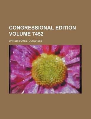 Book cover for Congressional Edition Volume 7452