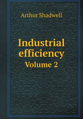 Book cover for Industrial efficiency Volume 2