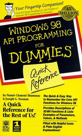 Book cover for Windows 98 API Programming