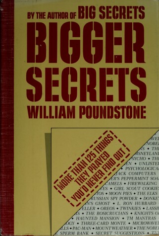 Book cover for Bigger Secrets Hbk Trs80 3/4