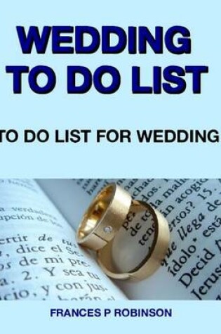 Cover of Wedding To Do List