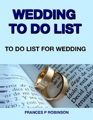 Book cover for Wedding To Do List