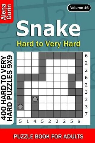 Cover of Snake puzzle book for Adults