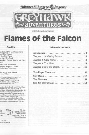 Cover of Flames of the Falcon