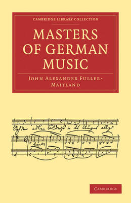 Book cover for Masters of German Music