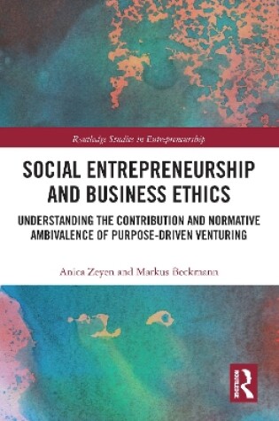 Cover of Social Entrepreneurship and Business Ethics