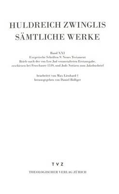 Book cover for Huldreich Zwingli, Samtliche Werke