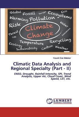 Book cover for Climatic Data Analysis and Regional Specialty (Part - II)