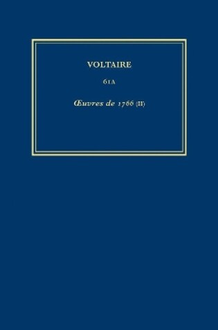 Cover of Complete Works of Voltaire 61A