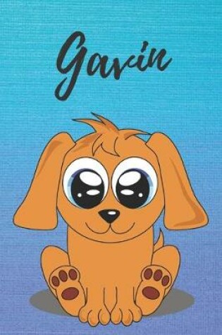 Cover of Gavin dog coloring book / notebook / journal / diary