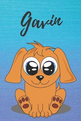 Book cover for Gavin dog coloring book / notebook / journal / diary