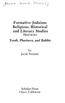 Book cover for Formative Judaism, Third Series