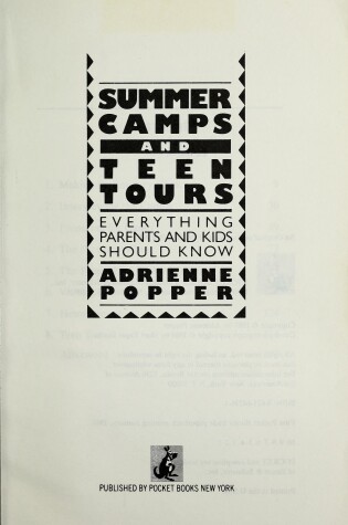 Cover of Summer Camps and Teen Tours