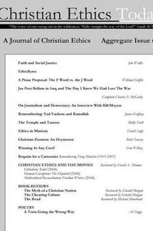 Cover of Christian Ethics Today, Issue 66