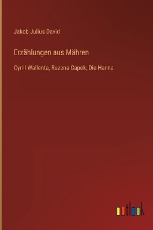 Cover of Erzählungen aus Mähren