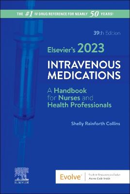 Book cover for Elsevier's 2023 Intravenous Medications