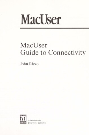 Cover of Macuser Guide to Connectivity