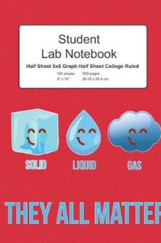 Cover of Student Science Lab Notebook Solid Liquid Gas They All Matter