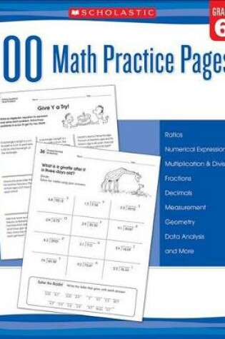 Cover of 100 Math Practice Pages (Grade 6)