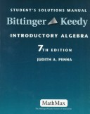 Book cover for Introductory Algebra Student Solutions Manual