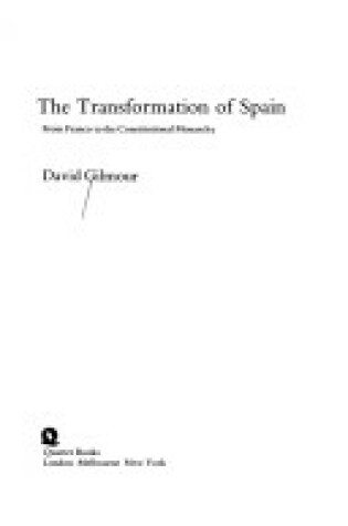 Cover of Transformation of Spain