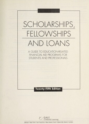 Cover of Scholarships, Fellowships and Loans