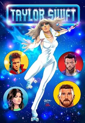 Book cover for Female Force Taylor Swift Dazzler Homage Variant with Travis Kelce