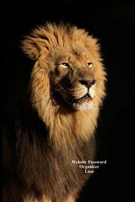 Book cover for Website Password Organizer Lion