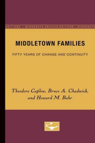 Cover of Middletown Families