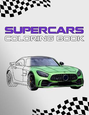 Book cover for Supercars Coloring Book