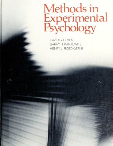 Book cover for Methods in Experimental Psychology