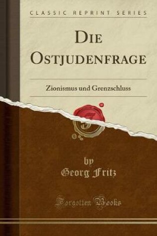 Cover of Die Ostjudenfrage